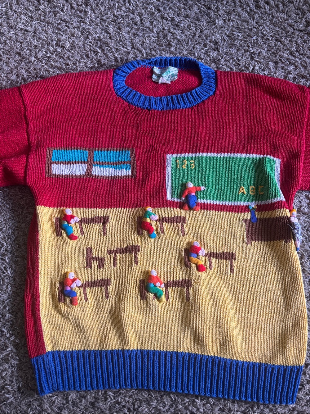 Vintage Suzy Smith Classroom 3D Sweater